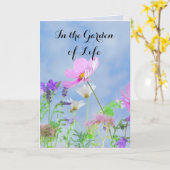 Gefeliciteerd met je scheiding kaart (Gele Bloem)