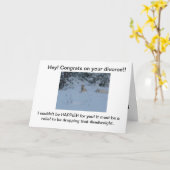 Gefeliciteerd met je scheiding! kaart (Gele Bloem)