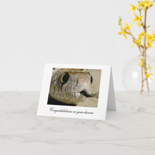 Gefeliciteerd met je scheiding... kaart (Gele Bloem)