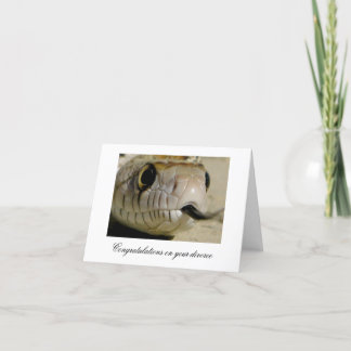 Gefeliciteerd met je scheiding... kaart