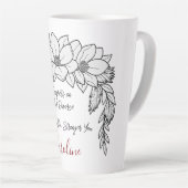 Gefeliciteerd met je scheiding Sterke koffie liefh Latte Mok (Rechterhoek)