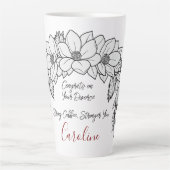 Gefeliciteerd met je scheiding Sterke koffie liefh Latte Mok (Voorkant)