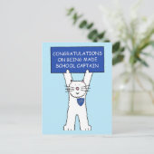 Gefeliciteerd met je schoolcarrière briefkaart (Staand voorkant)