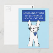 Gefeliciteerd met je schoolcarrière briefkaart (Voorkant / Achterkant)