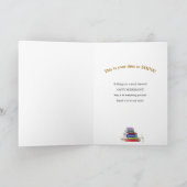 Gefeliciteerd met je stapelde boeken C Kaart (Binnen)