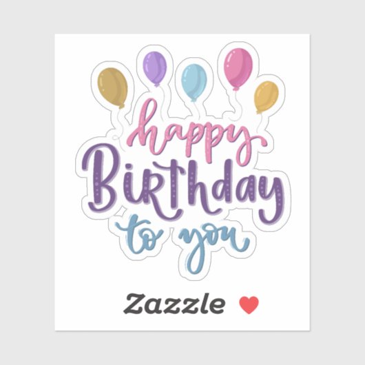 Gefeliciteerd met je sticker (Vel)