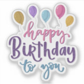 Gefeliciteerd met je sticker (Voorkant)