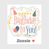 Gefeliciteerd met je sticker (Vel)