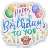 Gefeliciteerd met je sticker (Voorkant)