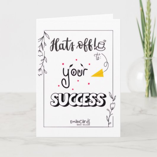 Gefeliciteerd met je succes kaart (Voorkant)