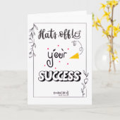 Gefeliciteerd met je succes kaart (Gele Bloem)