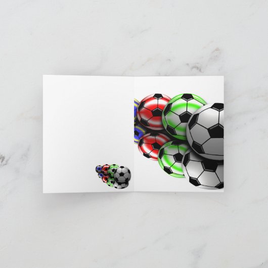 Gefeliciteerd met je succes voetbal Kaart (Binnen)