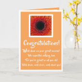 Gefeliciteerd met je succeskaart kaart (Gele Bloem)