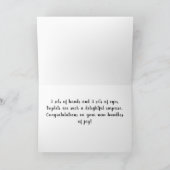 Gefeliciteerd met je triplet meisjes, Card Kaart (Binnen)