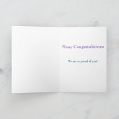 Gefeliciteerd met je trotse vader kaart (Binnen)