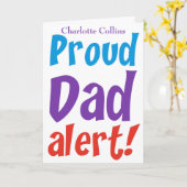 Gefeliciteerd met je trotse vader kaart (Gele Bloem)