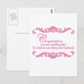 Gefeliciteerd met je trouwdag! briefkaart (Voorkant / Achterkant)