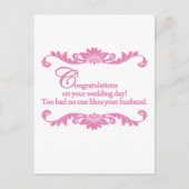 Gefeliciteerd met je trouwdag! briefkaart (Voorkant)