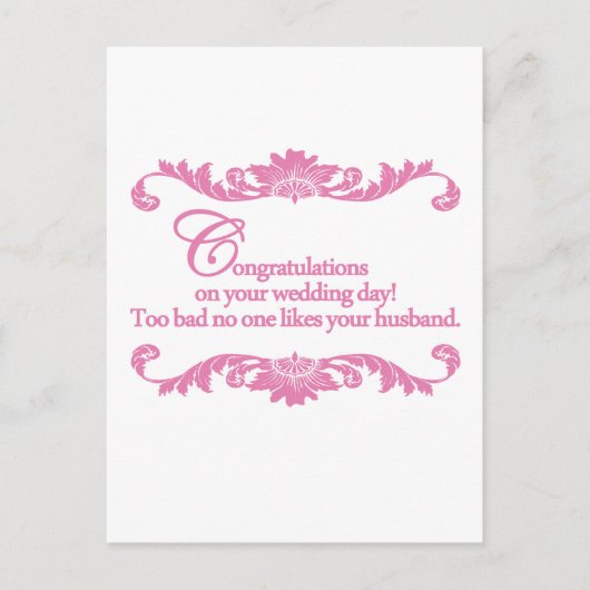 Gefeliciteerd met je trouwdag! briefkaart (Voorkant)