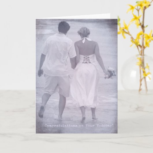 Gefeliciteerd met je trouwdag kaart (Gele Bloem)