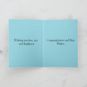 Gefeliciteerd met je trouwdag kaart (Binnen)