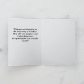 Gefeliciteerd met je trouwdag kaart (Binnen)