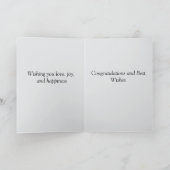 Gefeliciteerd met je trouwdag kaart (Binnen)