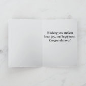 Gefeliciteerd met je trouwdag kaart (Binnen)