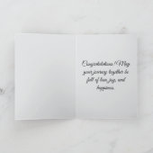 Gefeliciteerd met je trouwdag kaart (Binnen)