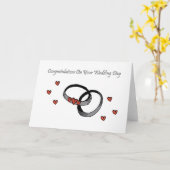 Gefeliciteerd met je trouwdag Kaart (Gele Bloem)