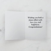 Gefeliciteerd met je trouwdag kaart (Binnen)