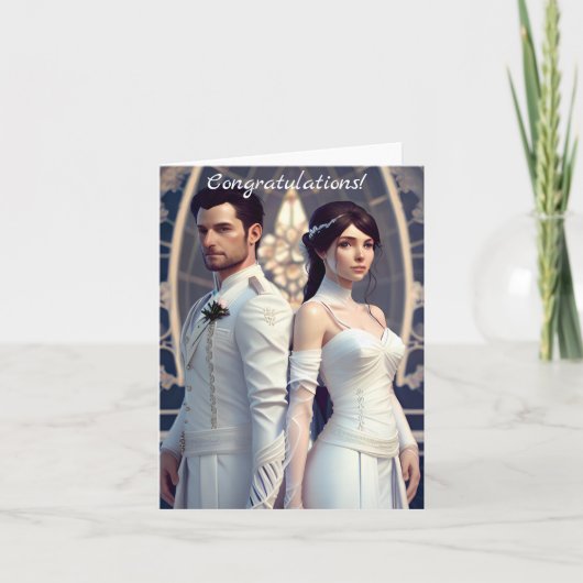 Gefeliciteerd met je trouwdag kaart (Voorkant)