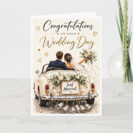 Gefeliciteerd met je trouwdag kaart