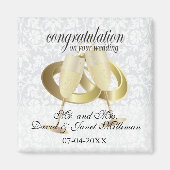 Gefeliciteerd met je trouwdag magneet (Voorkant)