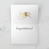 Gefeliciteerd met je trouwdag wensen paar feestdagen kaart (Binnen)