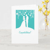 Gefeliciteerd met je trouwkaart kaart (Gele Bloem)