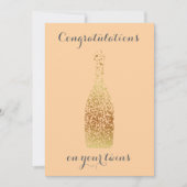 Gefeliciteerd met je tweeling feestdagenkaart (Voorkant)