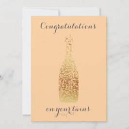 Gefeliciteerd met je tweeling feestdagenkaart