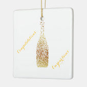 Gefeliciteerd met je tweeling keramisch ornament (Links)