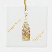 Gefeliciteerd met je tweeling keramisch ornament (Voorkant)