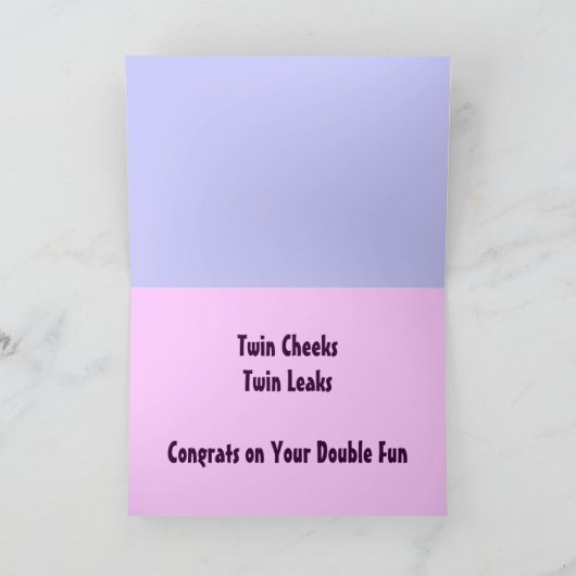 Gefeliciteerd met je Twins kaart (Binnen)