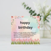 Gefeliciteerd met je verjaardag (Staand voorkant)