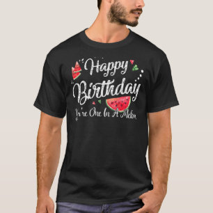Gefeliciteerd met je verjaardag 1 in een meloen t-shirt