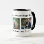 Gefeliciteerd met je verjaardag aan de beste broer mok<br><div class="desc">Gepersonaliseerde Brothers koffiekopje. Gefeliciteerd met de beste broer ooit.</div>