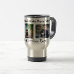 Gefeliciteerd met je verjaardag aan de beste broer reisbeker<br><div class="desc">Gepersonaliseerde Brothers koffiekopje. Gefeliciteerd met de beste broer ooit.</div>