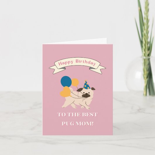 Gefeliciteerd met je verjaardag aan de Beste Hond  Bedankkaart (Voorkant)