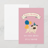 Gefeliciteerd met je verjaardag aan de Beste Hond  Bedankkaart (Voorkant / Achterkant)