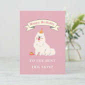 Gefeliciteerd met je verjaardag aan de Beste Hond  Bedankkaart (Staand voorkant)