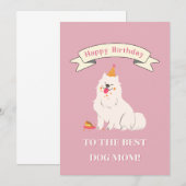 Gefeliciteerd met je verjaardag aan de Beste Hond  Bedankkaart (Voorkant / Achterkant)