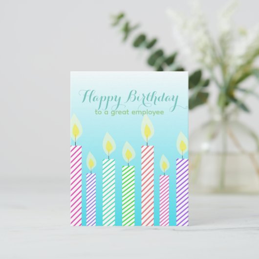 Gefeliciteerd met je verjaardag aan een geweldige  briefkaart (Staand voorkant)